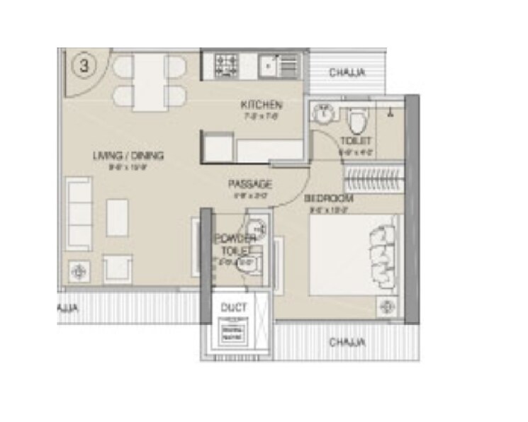 Other, ruparel-nova 1 Bedroom 374 Sq.Ft. Apartment In Police Line Mumbai 8926287