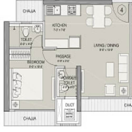 Other, ruparel-nova 1 Bedroom 368 Sq.Ft. Apartment In Police Line Mumbai 8345993