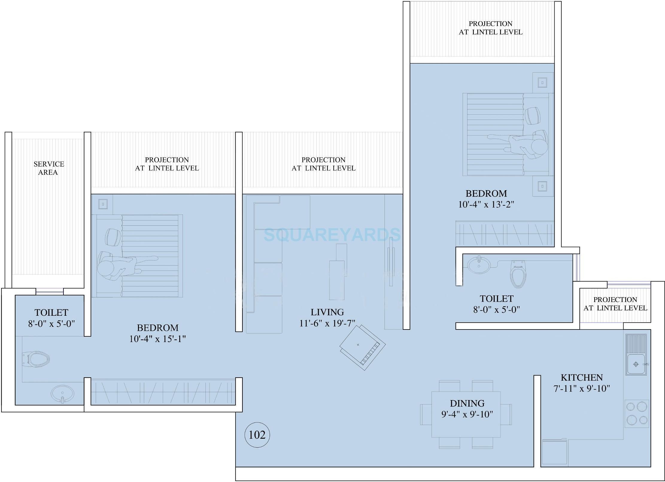 ruparel orion apartment 2 bhk 820sqft 20232004012009