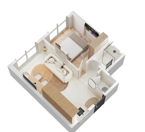 1 BHK 425 Sq. Ft. Apartment in Ruparel Premia