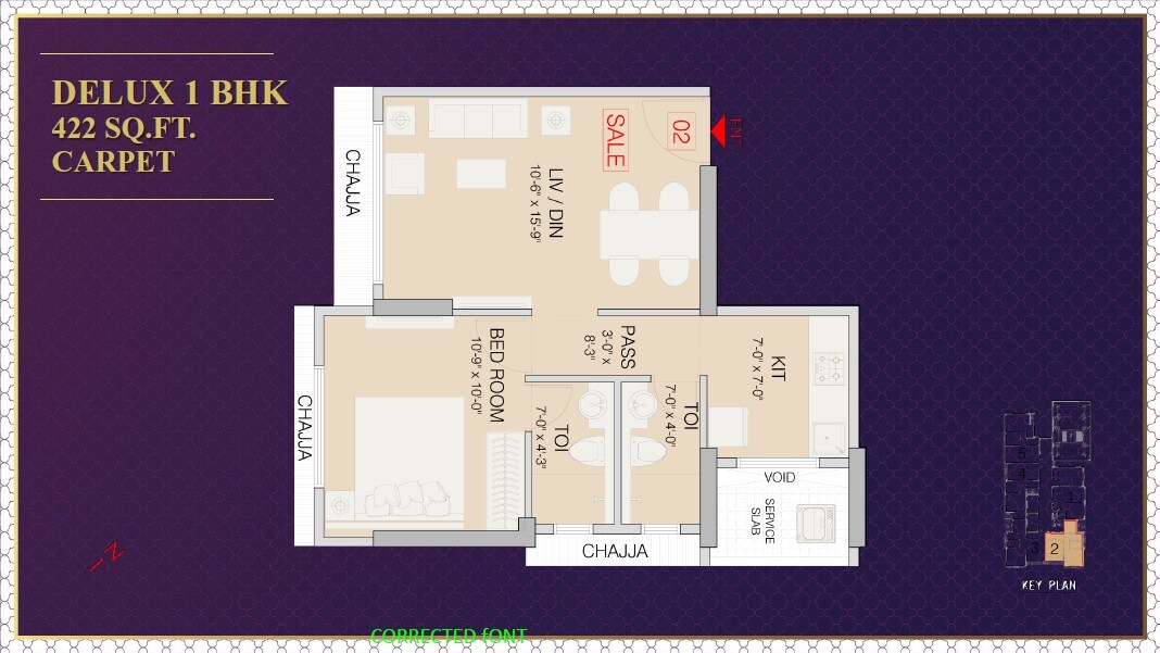  1 BHK Apartment at Ruparel Premia, Mulund West – for Sale