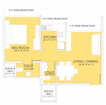  2 BHK Apartment at Ruparel Sky Green, Kandivali West – for Sale