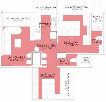  2 BHK Apartment at Ruparel Sky Green, Kandivali West – for Sale