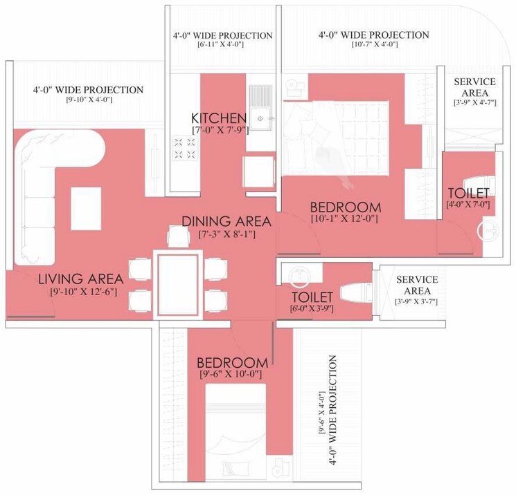 Other, ruparel-sky-green 2 Bedroom 619 Sq.Ft. Apartment In Kandivali West Mumbai 9330569