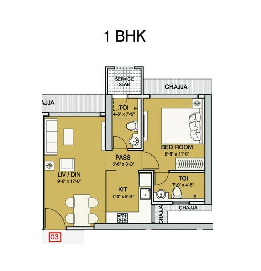 Other, ruparel-vivanza 1 Bedroom 424 Sq.Ft. Apartment In Byculla Mumbai 7270623