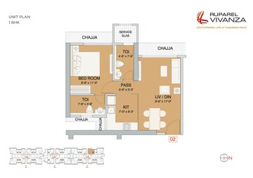  1 BHK Apartment at Ruparel Vivanza, Byculla – for Sale