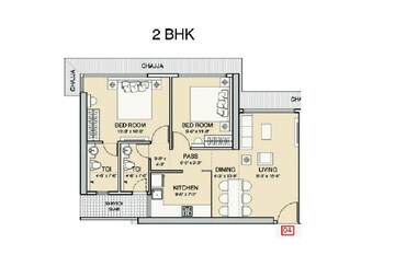  2 BHK Apartment at Ruparel Vivanza, Byculla – for Sale