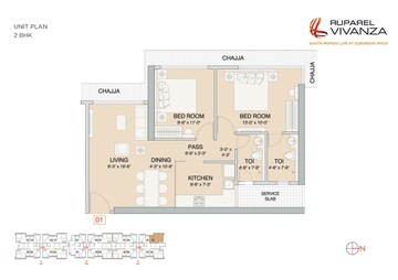  2 BHK Apartment at Ruparel Vivanza, Byculla – for Sale