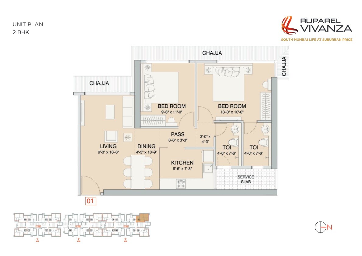 Other, ruparel-vivanza 2 Bedroom 635 Sq.Ft. Apartment In Byculla Mumbai 8875531