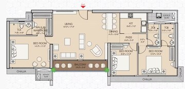  3 BHK Apartment at Ruparel Vivanza, Byculla – for Sale