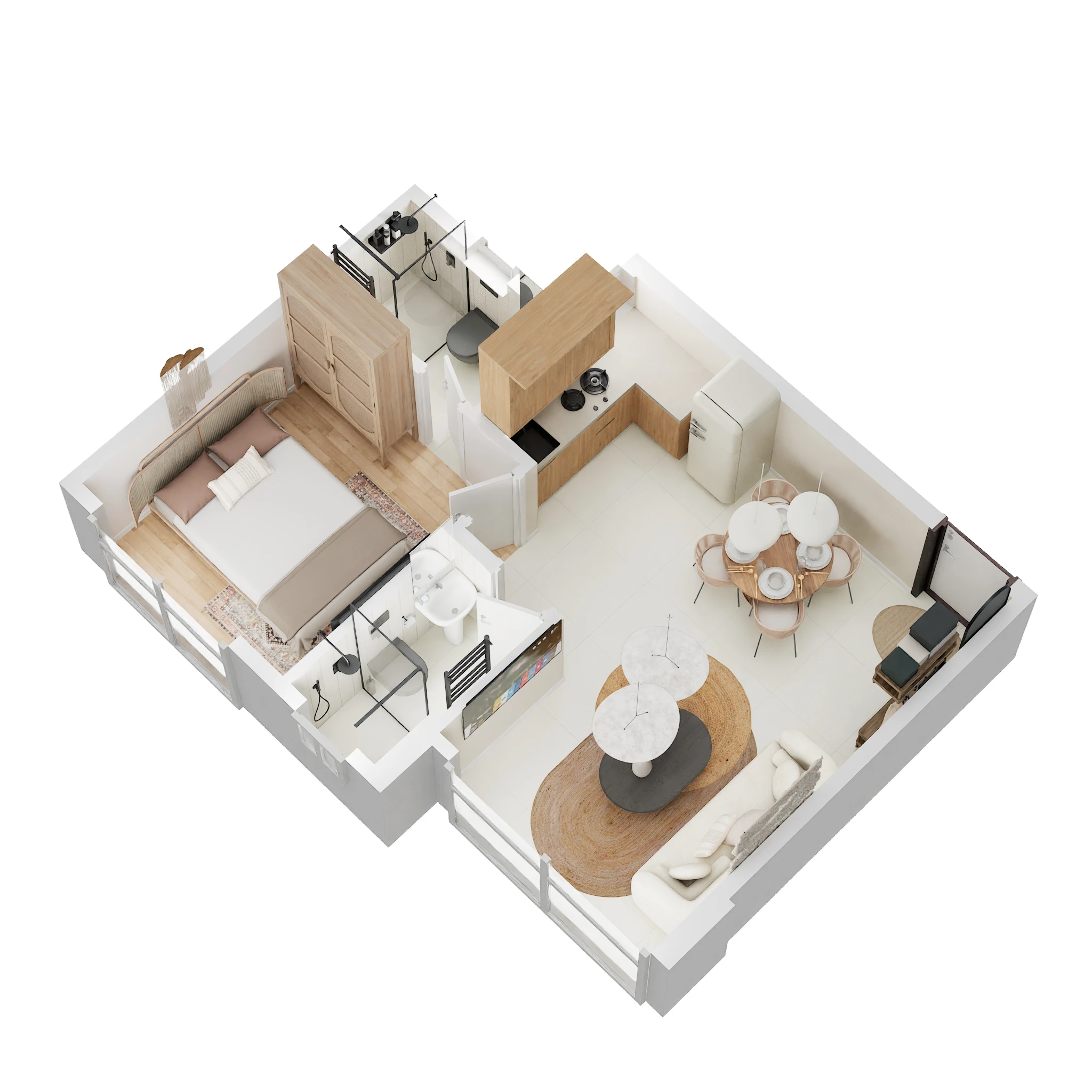 1 BHK 422 Sq. Ft. Apartment in Ruparel Zinnia
