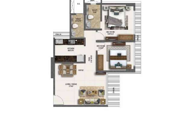 ruparel zion apartment 2bhk 692sqft11