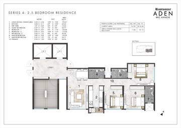  3 BHK Apartment at Rustomjee Aden, Kala Nagar – for Sale