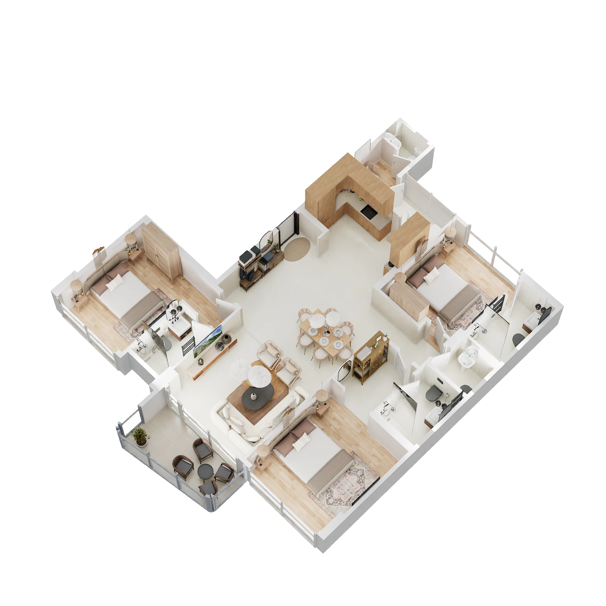 3 BHK 1402 Sq. Ft. Apartment in Rustomjee Balmoral