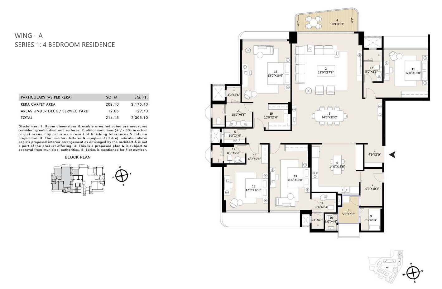 4 BHK 2305 Sq. Ft. Apartment