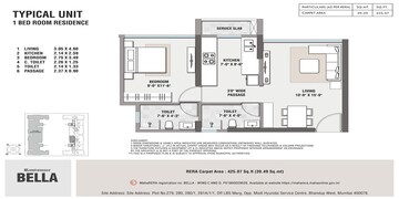  1 BHK Apartment at Rustomjee Bella Phase 1, Bhandup West – for Rent