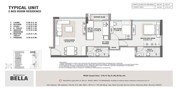  2 BHK Apartment at Rustomjee Bella Phase 1, Bhandup West – for Rent