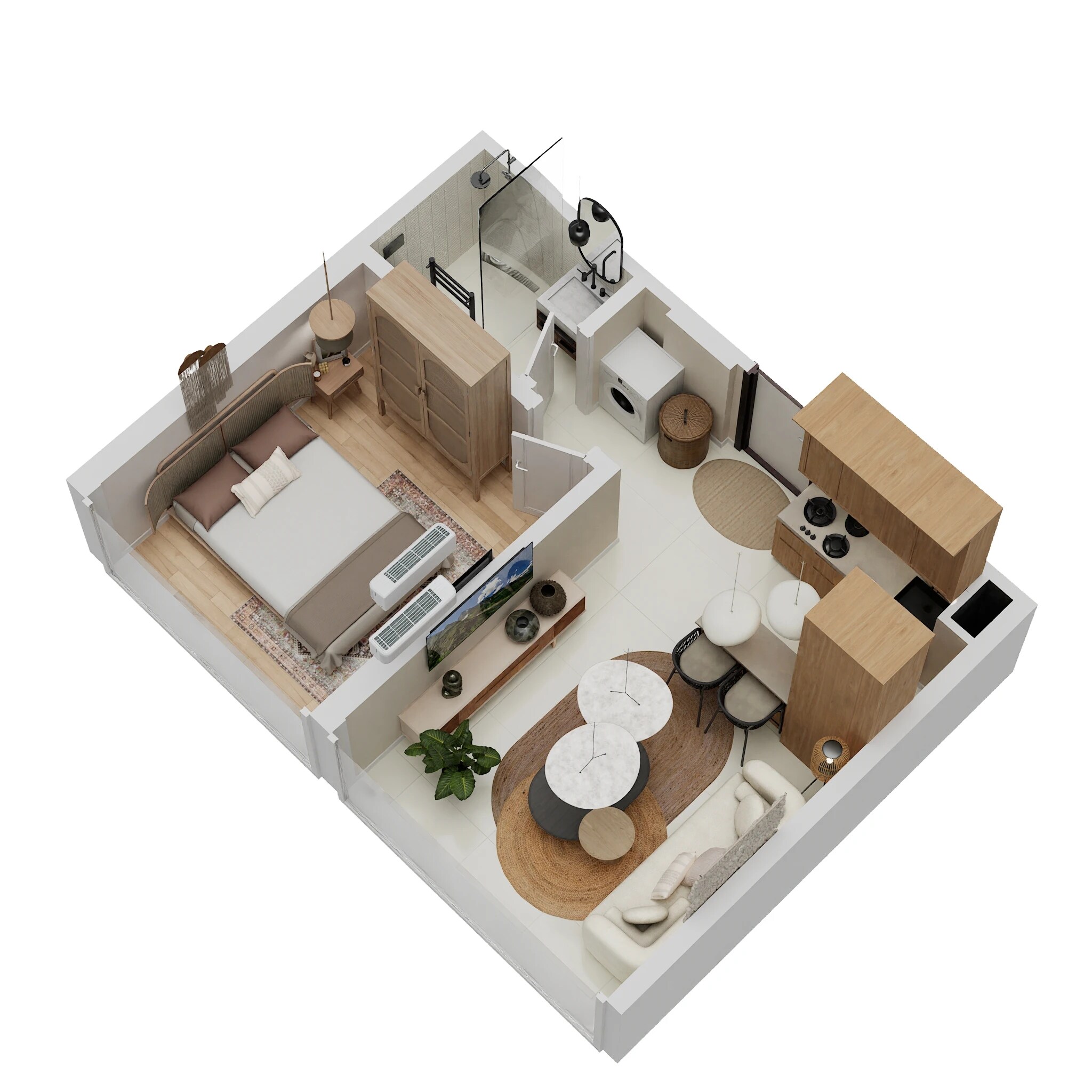 1 BHK 326 Sq. Ft. Apartment