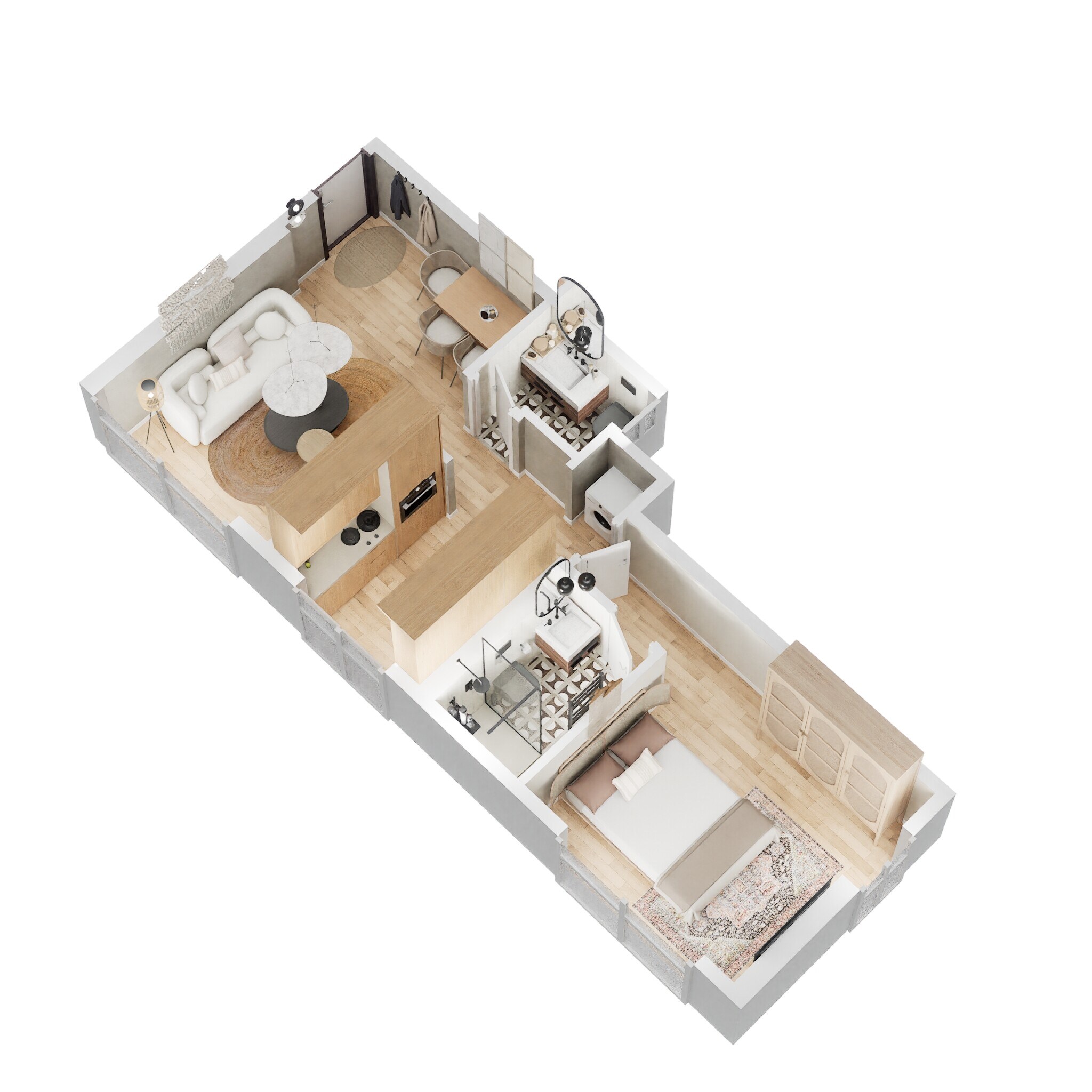 1 BHK 439 Sq. Ft. Apartment