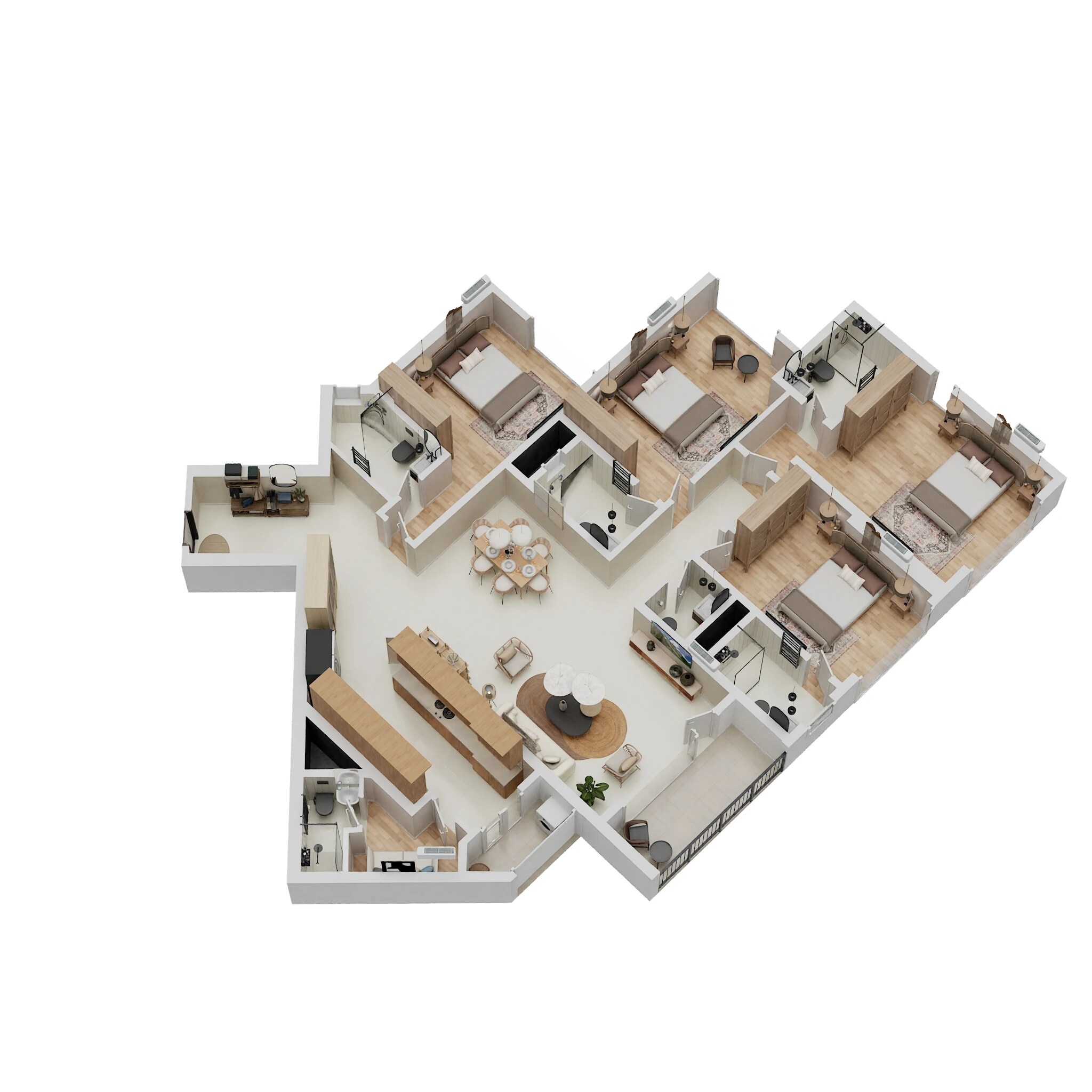 4 BHK 1636 Sq. Ft. Apartment