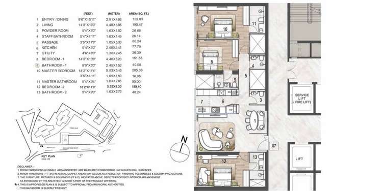 rustomjee crown phase 2 apartment 3 bhk 1343sqft 20205606105616