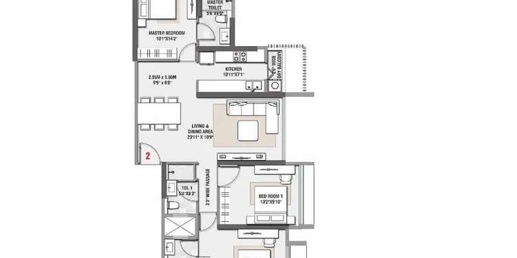 rustomjee paramount apartment 3 bhk 1272sqft 20242311142332