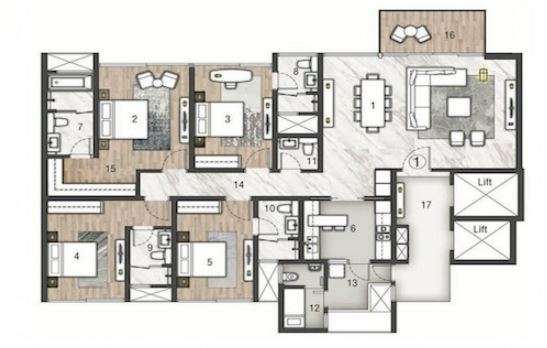 rustomjee paramount apartment 4 bhk 1730sqft 20214505124555