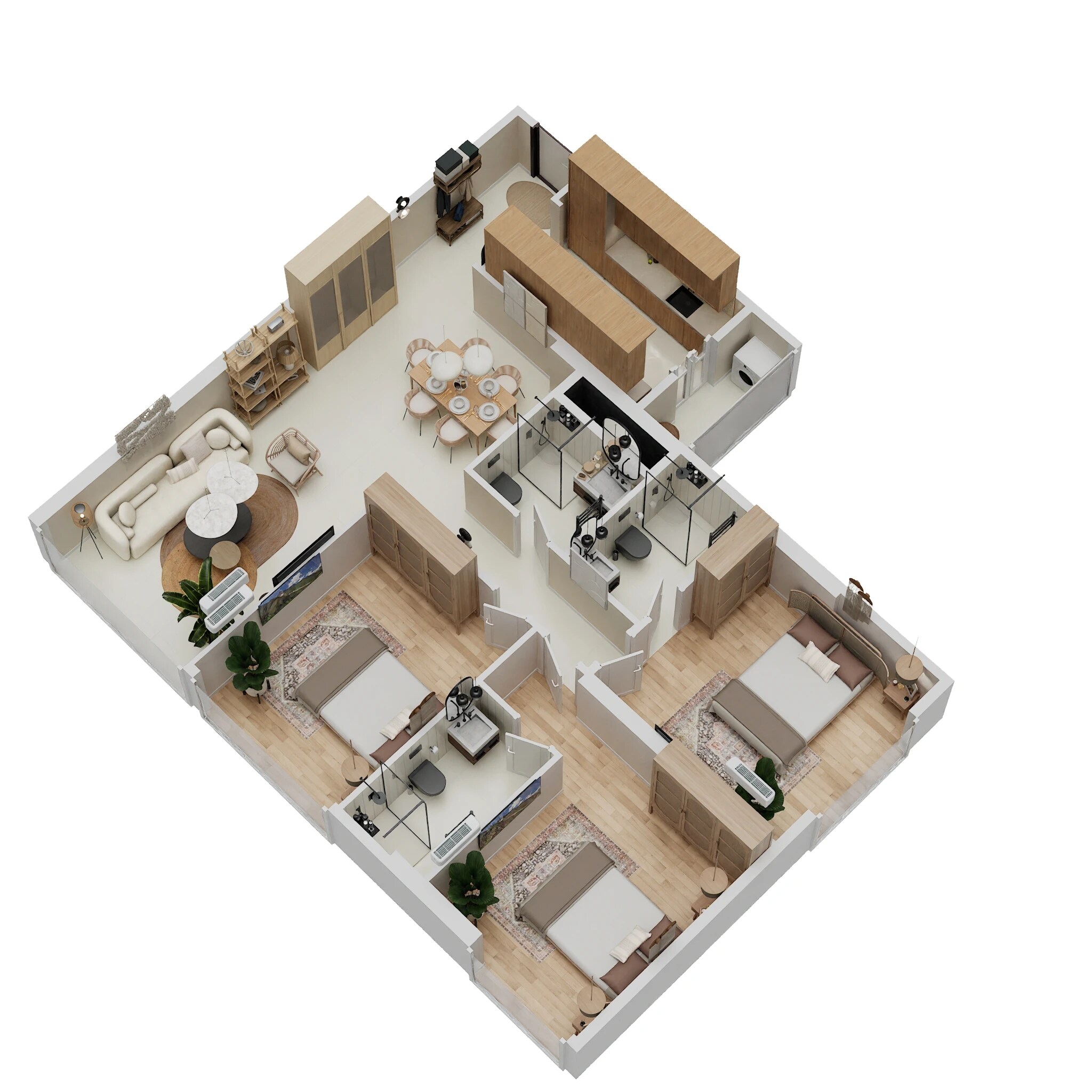 3 BHK 1255 Sq. Ft. Apartment