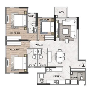  3 BHK Apartment at Rustomjee Seasons, Bandra East – for Sale