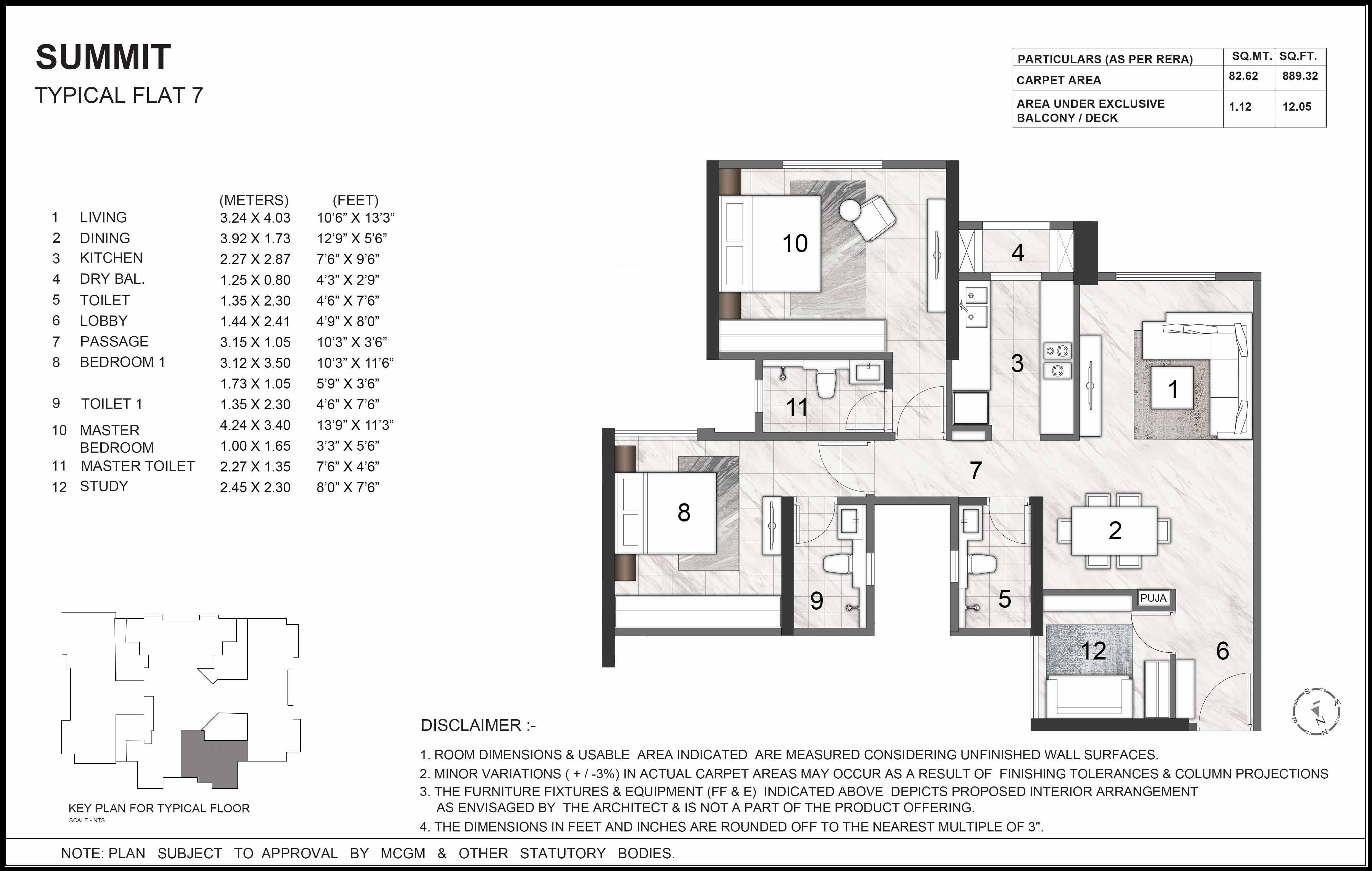Other, rustomjee-summit 2 Bedroom 901 Sq.Ft. Apartment In Borivali East Mumbai 7843490