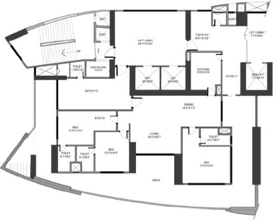 Other, s-d-the-imperial-edge 4 Bedroom 2500 Sq.Ft. Apartment In Tardeo Mumbai 9500726