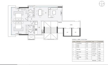  2 BHK Apartment at S Raheja Z 16, Bandra West – for Rent