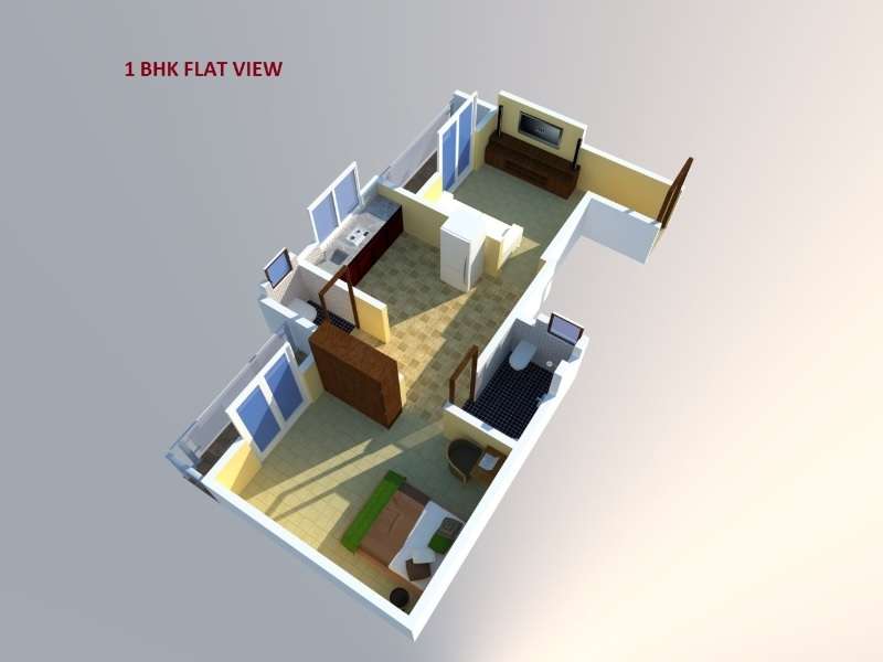1 BHK 427 Sq. Ft. Apartment in Saanvi Spee Residency