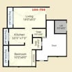 Sadguru Tower Mumbai 1 BHK Layout