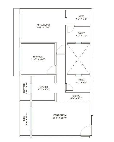 2 BHK 681 Sq. Ft. Apartment in Safal Park Mumbai