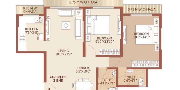 safal trademark apartment 2 bhk 749sqft 20215412175408