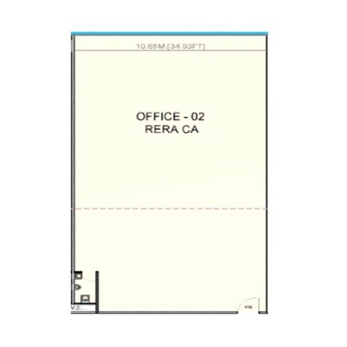 Floor plan of 461 Sq. Ft. Office Space in Saffron Fortune Elite, Mumbai