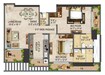 Salasar Kasturi Solitaire 2 BHK Layout