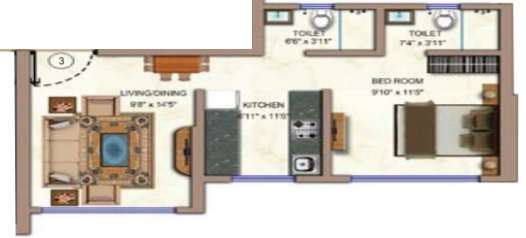 samarth tanish apartment 1 bhk 454sqft 20210720140734