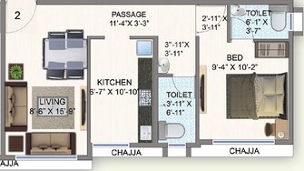 1 BHK Apartment For Rent in Samcon Jyot Residency Parel Mumbai  7699242