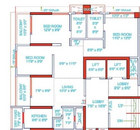Other, sangam-veda 3 Bedroom 1113 Sq.Ft. Apartment In Andheri West Mumbai 7675854