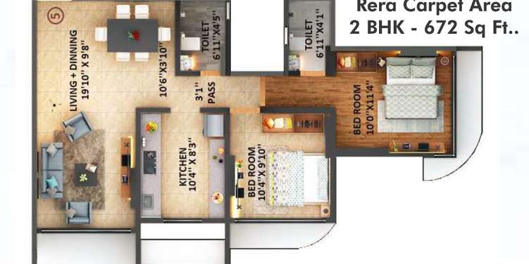 sanghvi s3 proxima apartment 2 bhk 672sqft 20241910121931