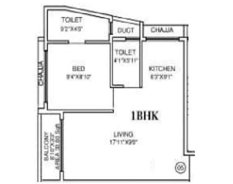 saptarshi mark apartment 1 bhk 421sqft 20212519102517