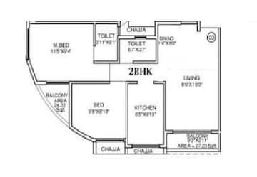  2 BHK Apartment at Saptarshi Mark, Kurla – for Rent