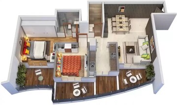  2 BHK Apartment at Ameya Eastern Heights CHS, Chunabhatti – for Rent