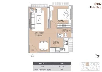  1 BHK Apartment at Sayba Heritage, Kurla East – for Rent