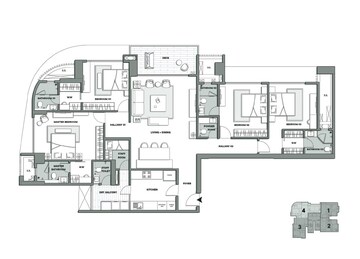  4 BHK Apartment at SDC Cassias, Bandra West – for Sale