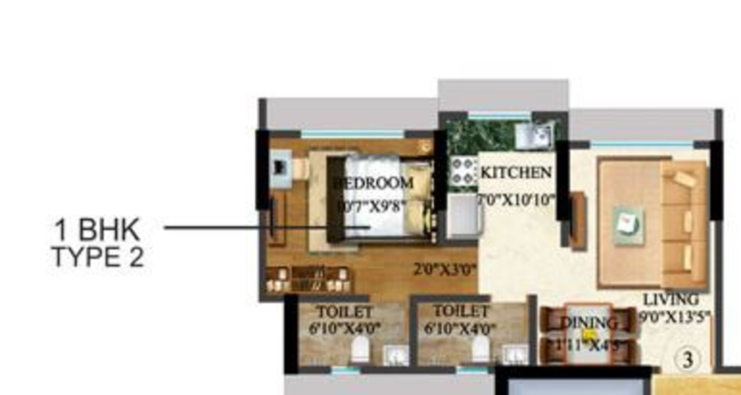 sethia kalpavruksh heights apartment 1bhk 615sqft 1