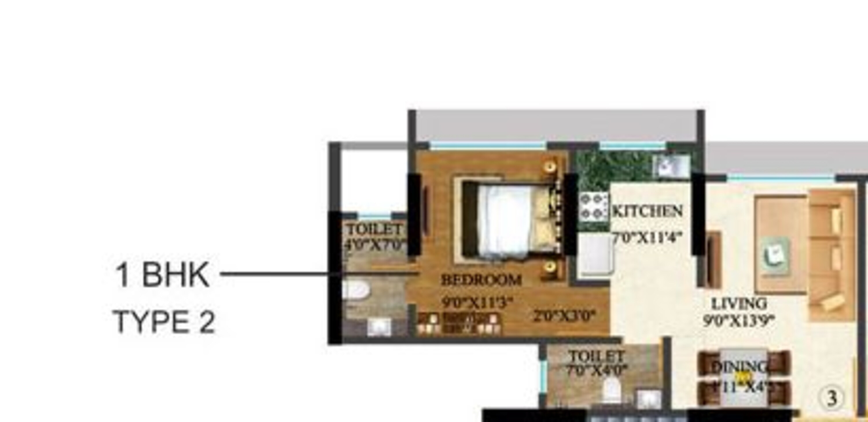 sethia kalpavruksh heights apartment 1bhk 625sqft 1