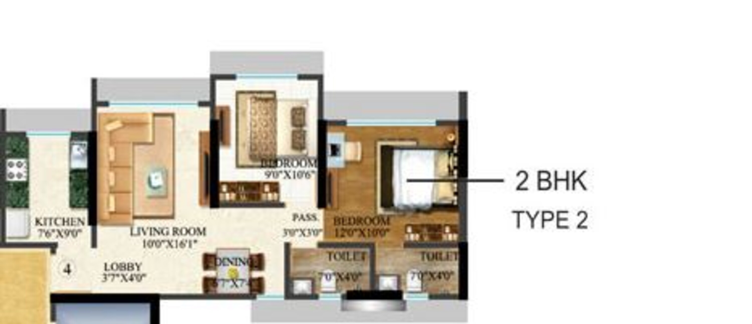 sethia kalpavruksh heights apartment 2bhk 963sqft 1